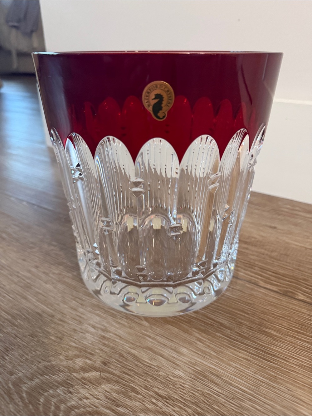 NWT Waterford Mixology Talon Red Crystal Ice Bucket